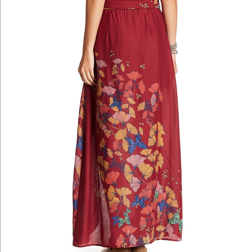 Free People Bri Bri Red Maxi Skirt❣️